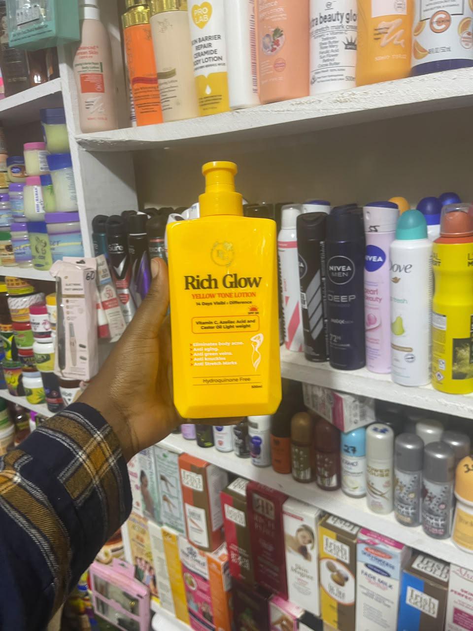 Rich glow (yellow tone lotion)