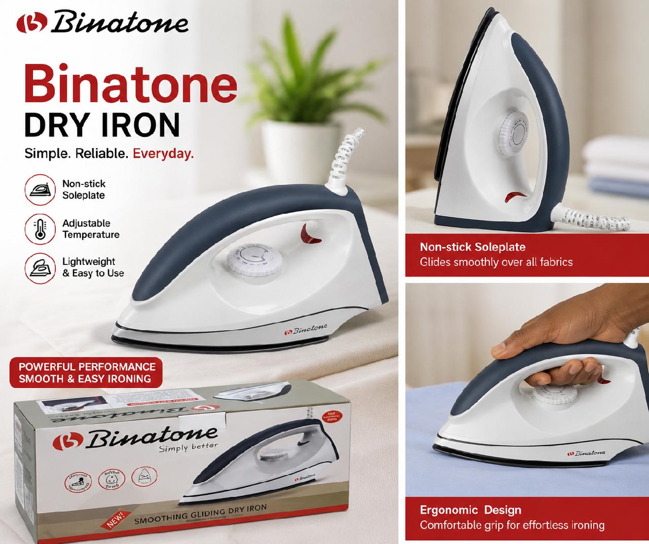 Binatone dry iron