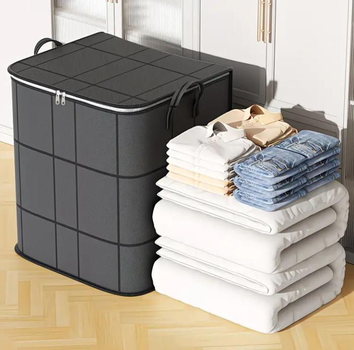 Foldable wardrobe storage bag